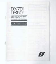 Originale SANSUI D-X701 /D-X501 Cassette Deck Owner's Manual/manuale di istruzioni
