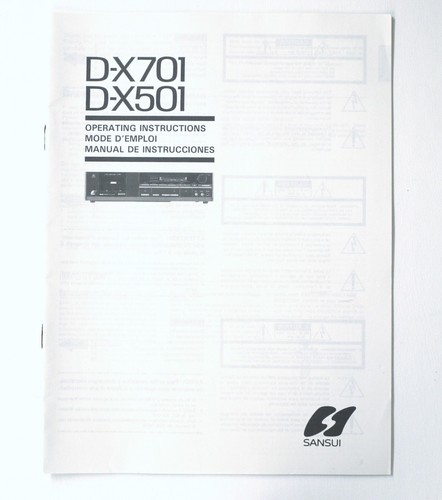 Originale sansui x701 - sansui, d-x701