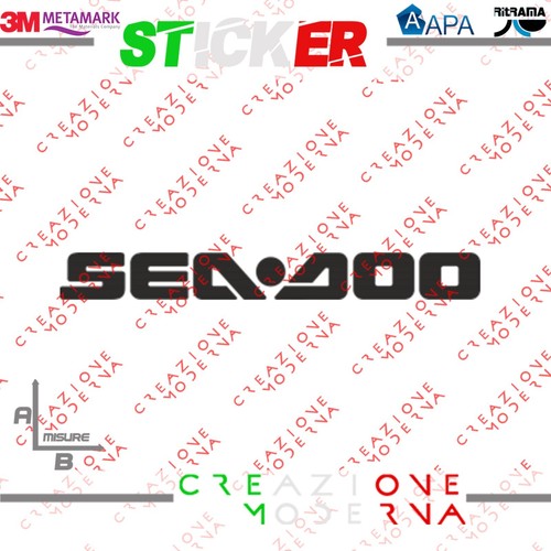 Adesivo sticker logo seadoo - adesivo,