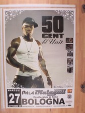 Poster Originale Manifesto Concerto 50 Cents G Unit 27/09/2005 85X60 Cm