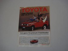 advertising Pubblicità 1986 TOYOTA LAND CRUISER BJ 73 250 TD