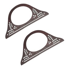 Wooden bag handles, 250mm 2pcs