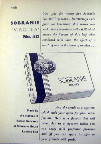 Pubblicità sobranie sigarette - sobranie,
