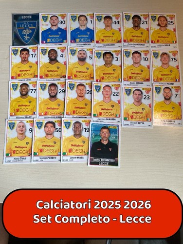 Lecce set figurine - lecce, squadra