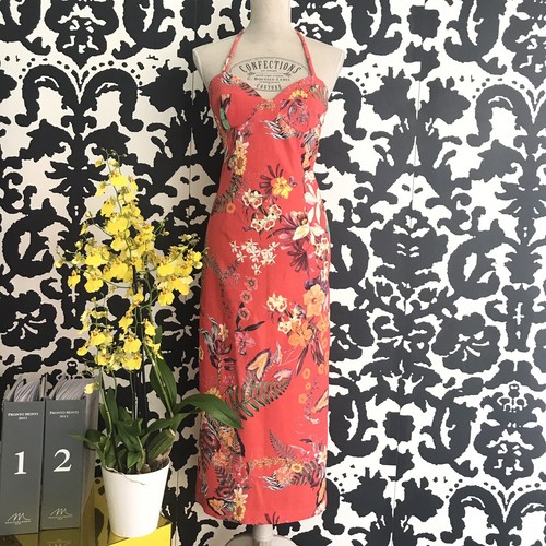 Vestito cotone con fiori abito - cotone,