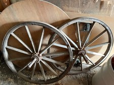 Ruote Carro Antiche in Legno e Ferro. Cartwheels
