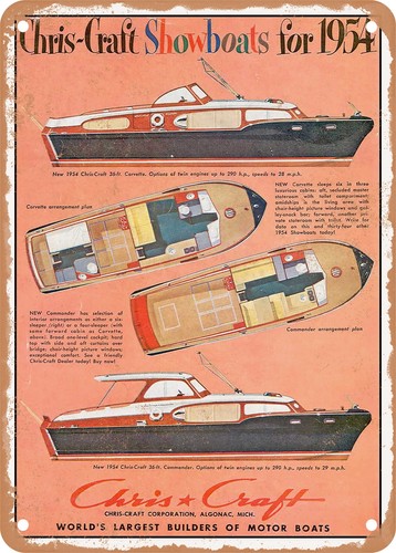 Insegna metallo 1954 - metallo,
