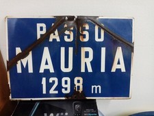 Insegna Smaltata cartello Stradale 60x40 Passo targa tci touring club Anas 1962