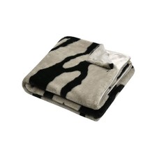 Plaid Fauves Zebra Tortora in ecopelliccia 130x160 cm AC121