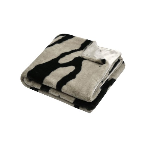 Plaid fauves zebra tortora - plaid,