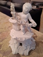 Portacandele con putto - ,