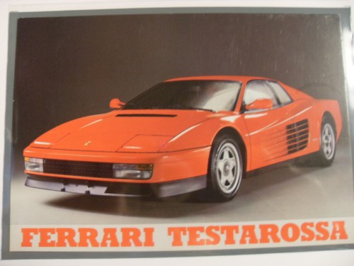 Cartolina ferrari testarossa - ,