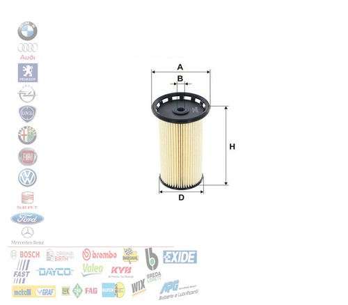 Filtro carburante audi q2 - filtro, a3
