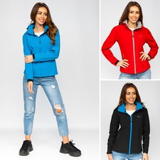 Sweatjacke Sportjacke Übergangsjacke Motiv Sport Soft Shell Damen BOLF Kapuze