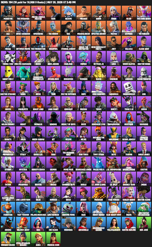 154 account skinned - 💸🔥,