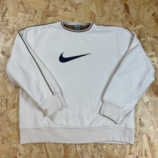 Felpa pesante Nike bianca e