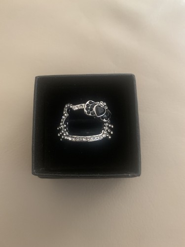 Anello con strass hello - con,
