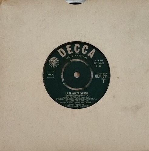 Verdi traviata vinyl 7 - vinyl, 7"