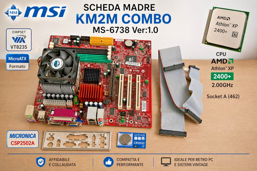 Scheda madre msi - madre, km2m
