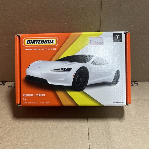 Matchbox tesla roadster mattel - matchbox,
