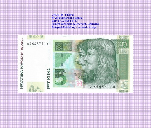 Croazia kune 2001 - croazia,