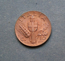 10 centesimi impero RAME 1938