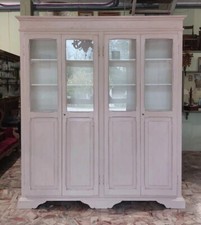 Vetrina Libreria Espositore Credenza Cucina Laccata Shabby 