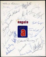 Foglio squadra Angeli 1975