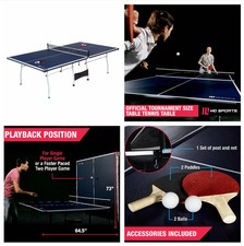 Tavolo da Ping Pong Misura Ufficiale 15mm Interno Pieghevole Ping Pong Set Completo
