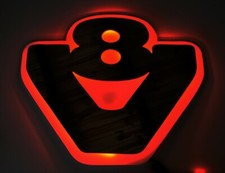 #24V LED Rosso Piastra Argento