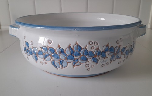 Zuppiera con manici - , ceramica