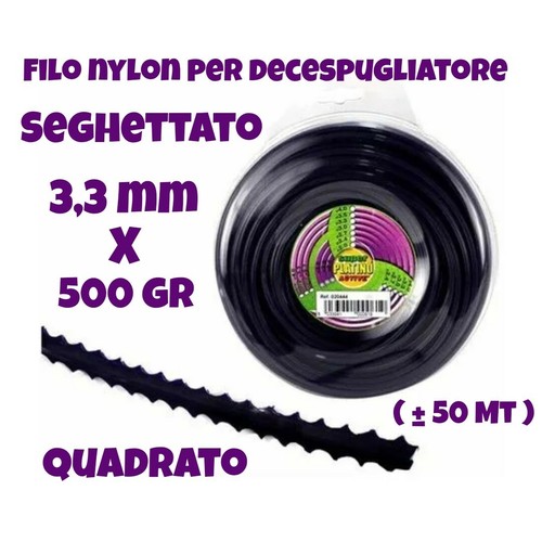 Filo seghettato 3mm 500gr - filo, 3,3mm