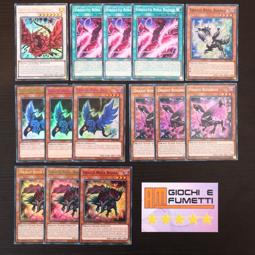 Lotto carte drago rosa - lotto,