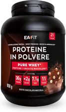 Proteine in Polvere Whey – 850G Gusto Cioccolato Alla Nocciola – 30G per Shaker 