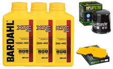 KIT TAGLIANDO BARDAHL XTC 10W40 FILTRO OLIO ARIA PER MOTO KAWASAKI ER-6N 2006