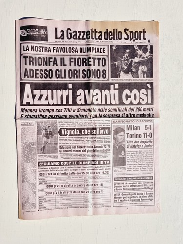 Gazzetta dello sport agosto - gazzetta,