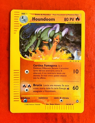 Lotto carte pokemon - lotto, houndoom