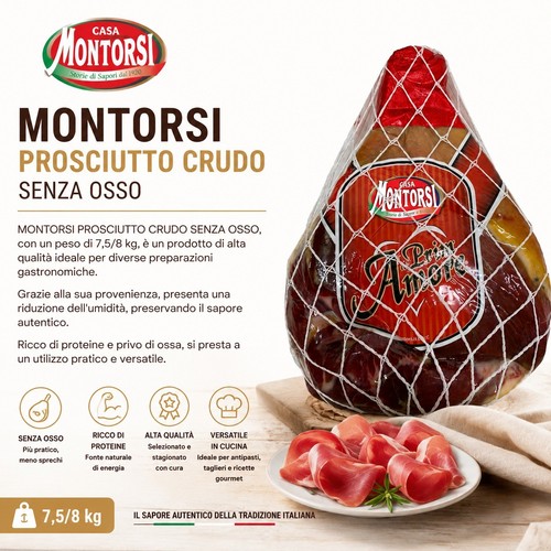 Prosciutto crudo senza osso - senza,