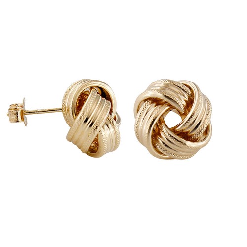 Orecchini donna nodo oro - orecchini,