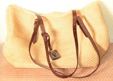 FURLA borsa a tracolla  pelle e paglia estiva usata pari al nuovo Tote Bag