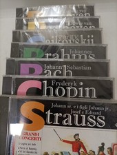 LOTTO 8x I GRANDI CONCERTI CD Musica classica Bach Chopin Strauss Beethoven