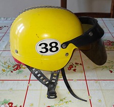 Casco Vintage Giocattolo Gadget in plastica per Bambino, con adesivo Honda