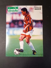Cartolina Roberto Baggio Milan Diadora pubblicit� calcio anni 90