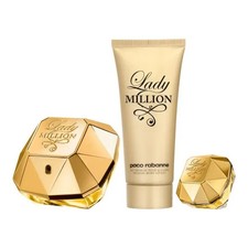 Coffret Paco Rabanne Lady Million Eau de Parfum 80ml+5ml+Lotion 100ml