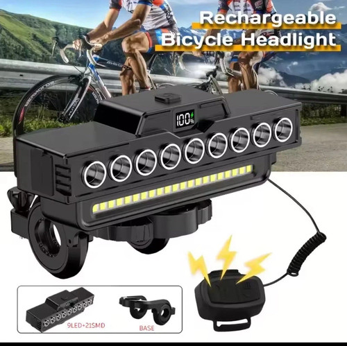 Luce led bicicletta - bicicletta, 1600lm