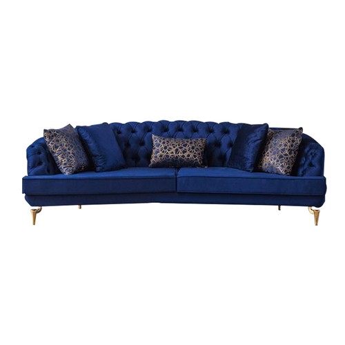 Divano chesterfield blu - divano,