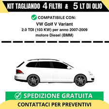 Tagliando per VW Golf V