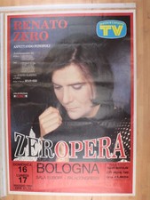 Poster Concerto RENATO ZERO. ZERO OPERA BOLOGNA 70X100 cm 16/05/1993[PI 0288-A]