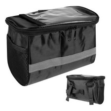 BORSA BORSELLO PER BICI BICICLETTA ANTERIORE MANUBRIO PORTA OGGETTI SMARTPHONE