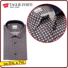 camicia uomo classica sartoriale TAGLIE FORTI manica lunga  da 2xl a 7xl